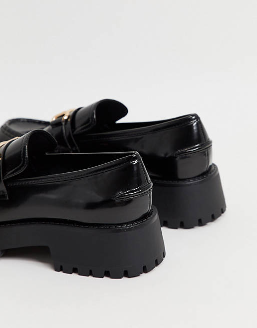ASOS DESIGN Monster chunky loafers in black | ASOS