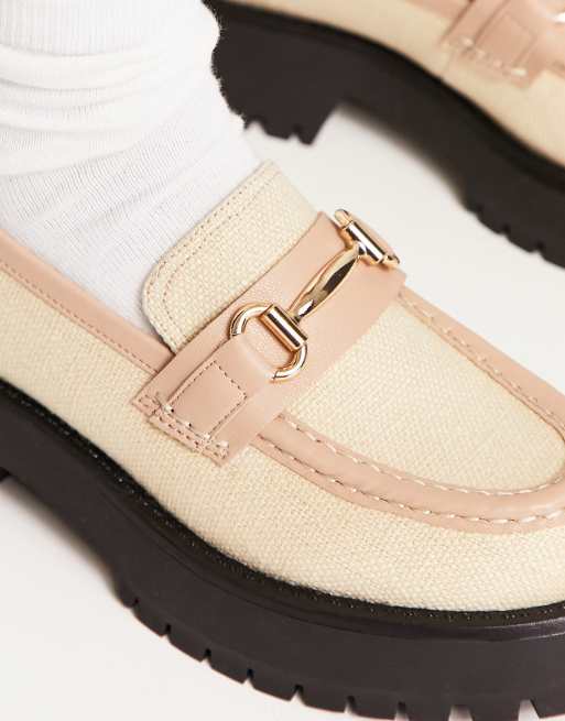 asos design monster chunky loafers in black