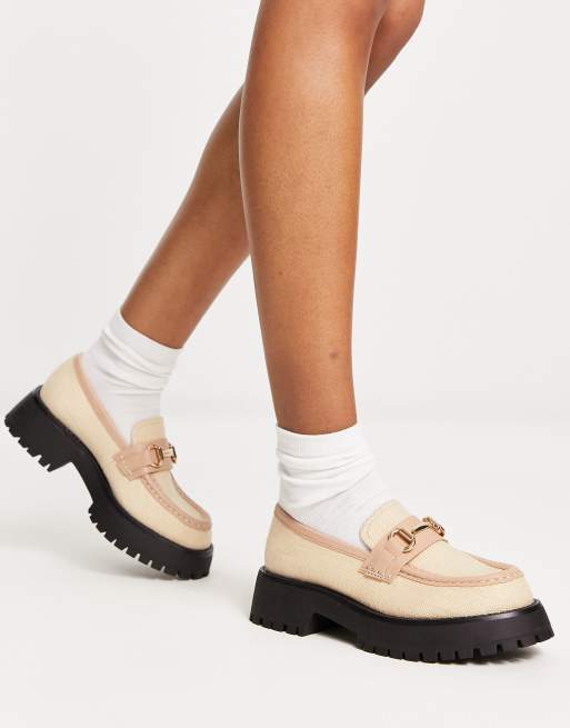 asos design monster chunky loafers in black