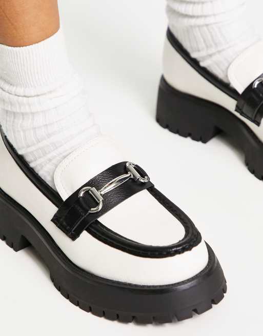 asos design monster chunky loafers in black