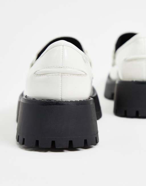 asos design monster chunky loafers in black