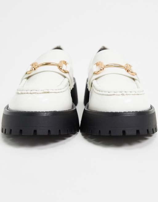 asos design monster chunky loafers in black