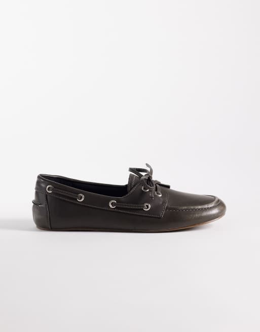 ASOS DESIGN - Montague - Bootschoenen in zwart gepolijst