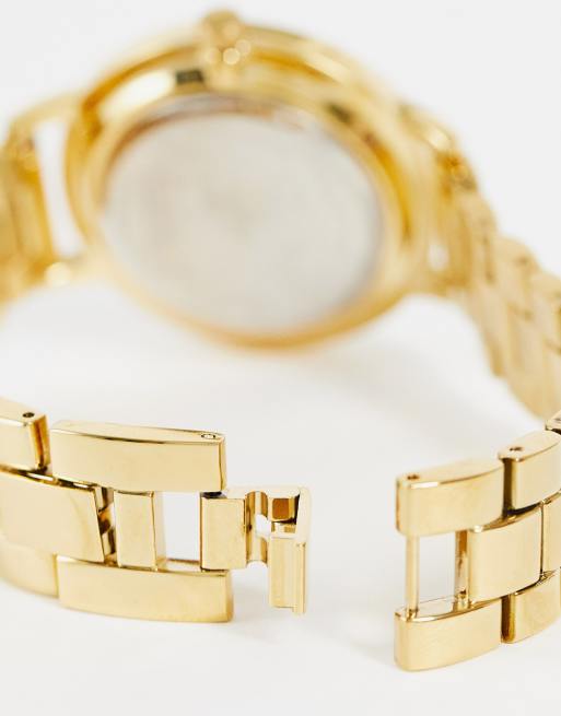 ASOS DESIGN - Montre-bracelet fine avec cadran bronze - Doré, 4 de 4