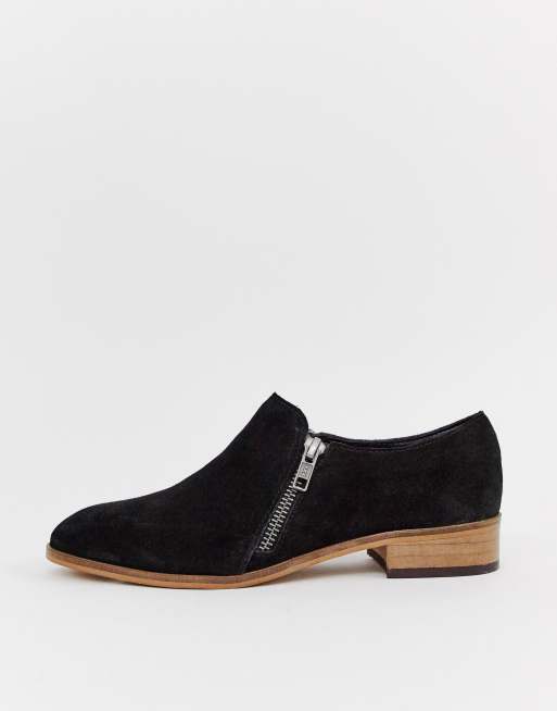 ASOS DESIGN - Moorgate - Chaussures plates en daim à enfiler