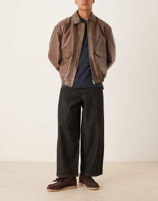 ASOS DESIGN – Mörka jeans med ballongben - view 1