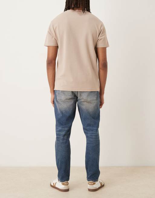 ASOS DESIGN – Mörkblå avsmalnande jeans med stretch, 2 av 5