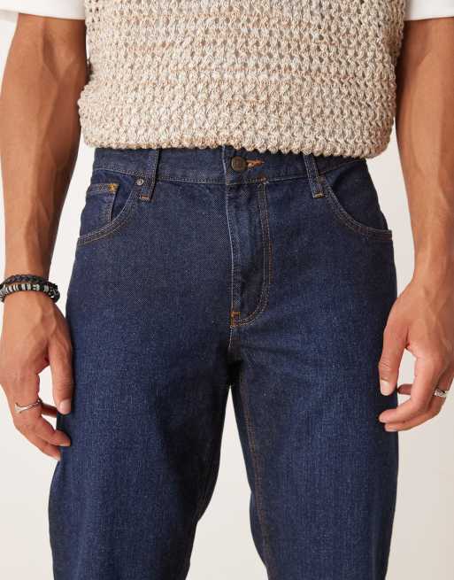 ASOS DESIGN – Mörkblå avsmalnande jeans, 4 av 5
