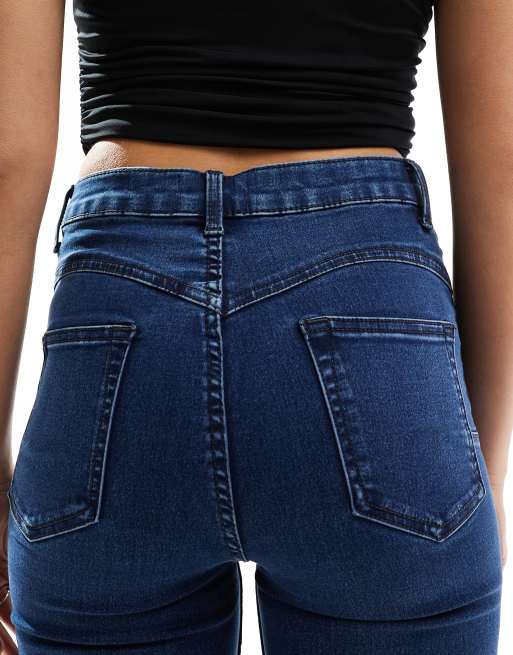 ASOS DESIGN – Mörkblå flared jeans med superstretch som skulpterar och formar, 5 av 5