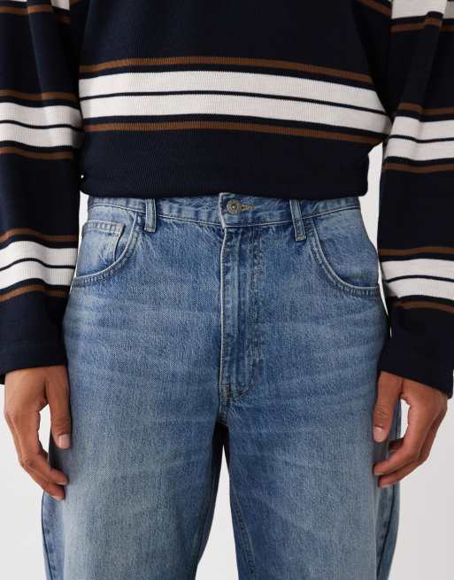ASOS DESIGN – Mörkblå jeans med raka ben och tvättad finish, 5 av 5