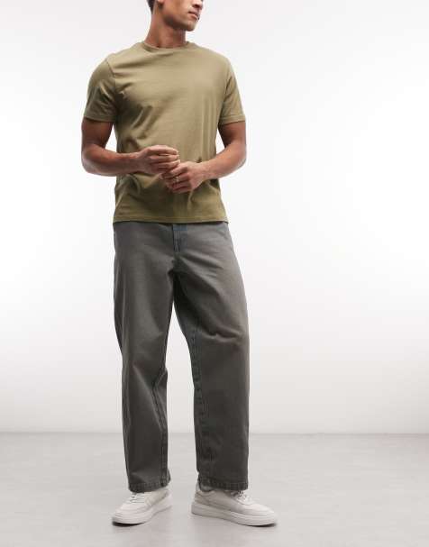 ASOS DESIGN – Mörkblå, lediga, raka jeans - view 1