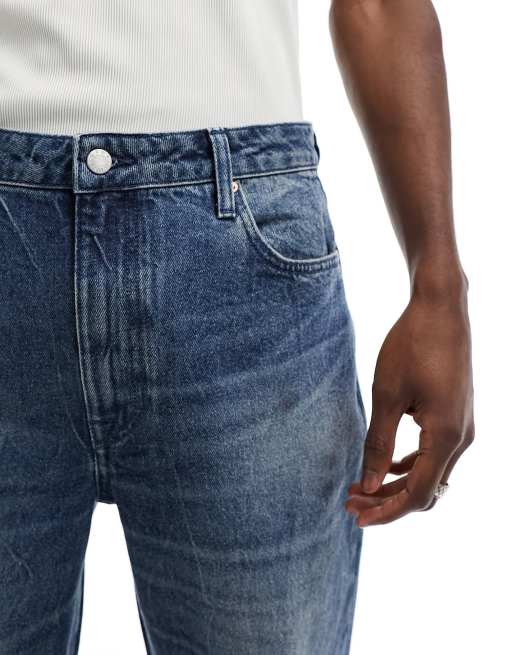ASOS DESIGN – Mörkblå, raka jeans, 5 av 5