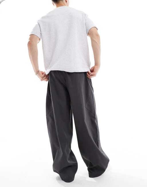 ASOS DESIGN – Mörkgrå, extra baggy cargobyxor i oversize, 3 av 5