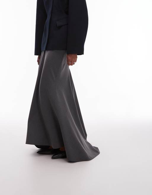 ASOS DESIGN – Mörkgrå maxikjol med fishtail, 2 av 5