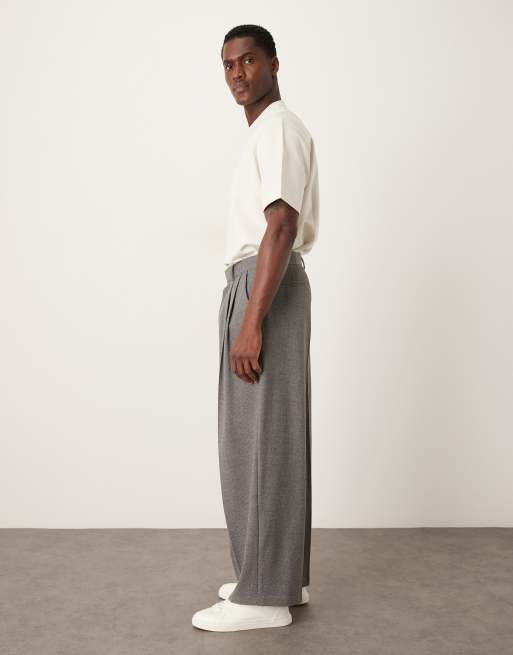 ASOS DESIGN – Mörkgrå, melerade, extra avsmalnande kostymbyxor, del av kostym, 3 av 5