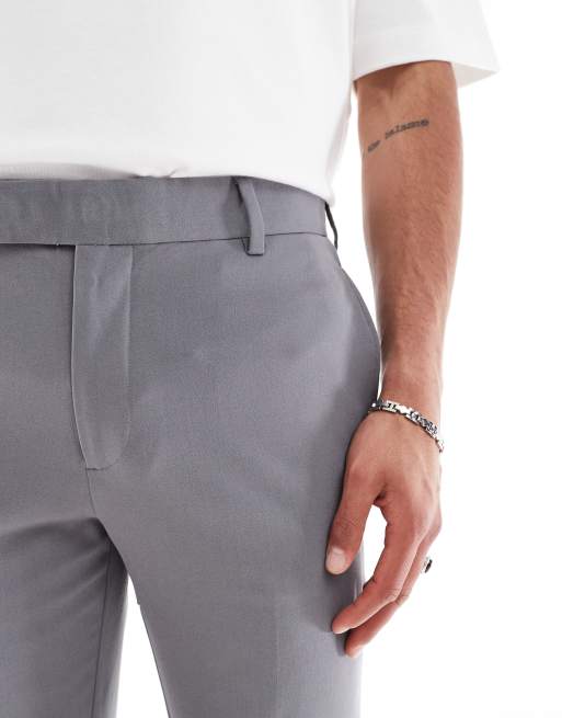 ASOS DESIGN – Mörkgrå, skinny kostymbyxor med fyrvägsstretch, del av kostym, 3 av 5