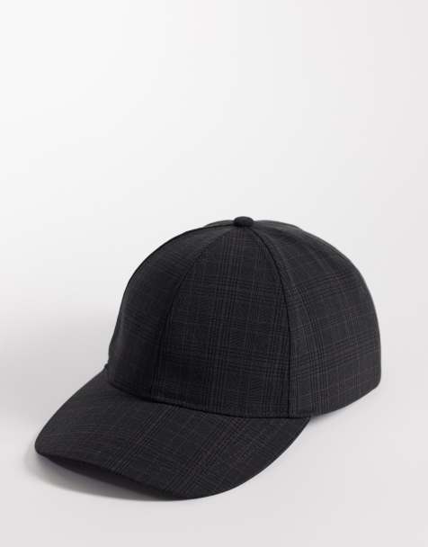 ASOS DESIGN – Mörkgrå, skotskrutig keps - view 1