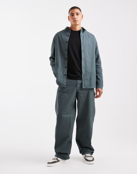 ASOS DESIGN – Mörkgrått set i ripstop - view 1