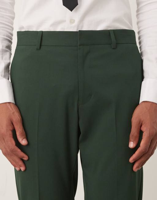 ASOS DESIGN – Mörkgröna kostymbyxor med extra smal passform, del av kostym, 4 av 5