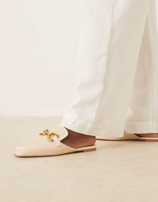 ASOS DESIGN - Mosaic - Mocassini bassi colore neutro