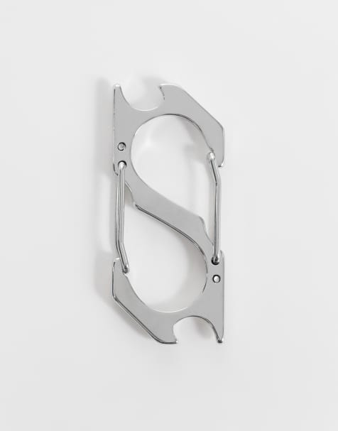 ASOS DESIGN - Moschettone argentato a forma di S - view 1