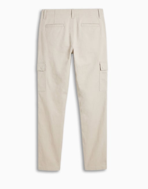 ASOS DESIGN – MotionMAX™ – Beige, avsmalnande cargobyxor med fyrvägsstretch, del av set, 2 av 7