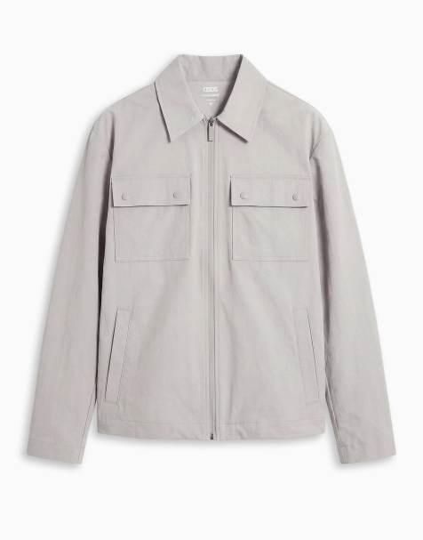 ASOS DESIGN - motionMAX™ - Camicia giacca grigia elasticizzata in quattro direzioni - view 1