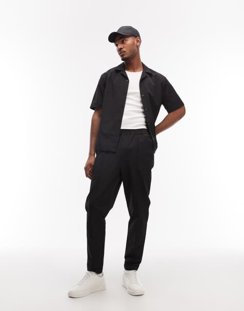 ASOS DESIGN motionMAX four way stretch co-ord in black - view 1