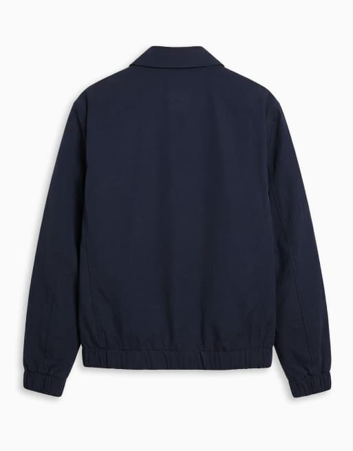 ASOS DESIGN motionMAX™ four way stretch harrington jacket in navy, 3 of 7