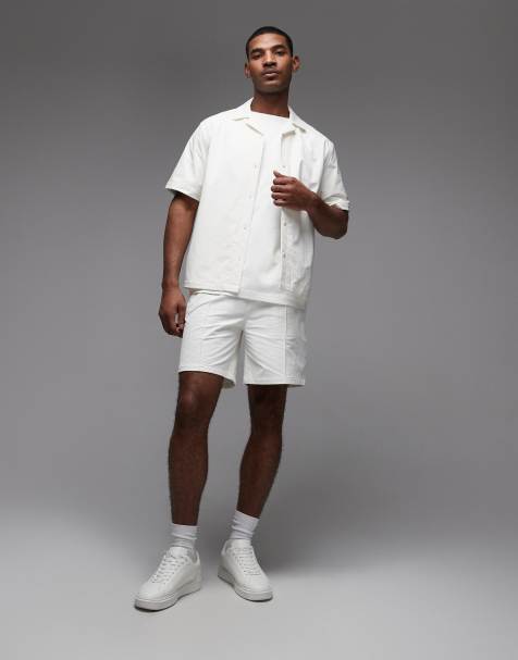 ASOS DESIGN motionMAX four way stretch set in cream - view 1