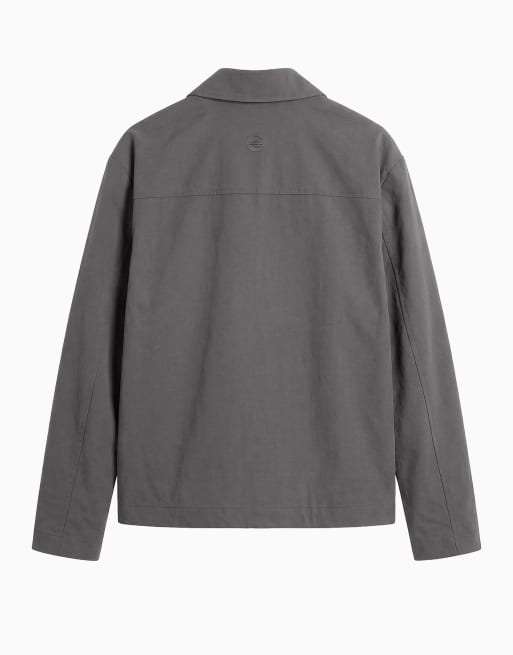 ASOS DESIGN motionMAX™ four way stretch shacket in charcoal (part of a set), 3 of 7