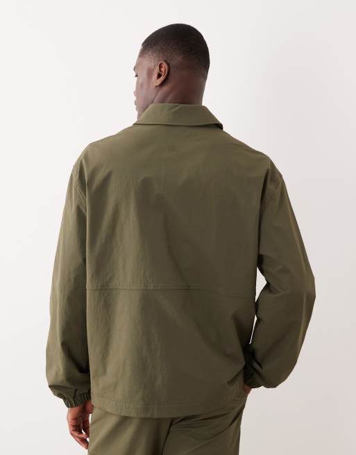 ASOS DESIGN - MotionMAX™ - Giacca coach kaki, 3 di 7