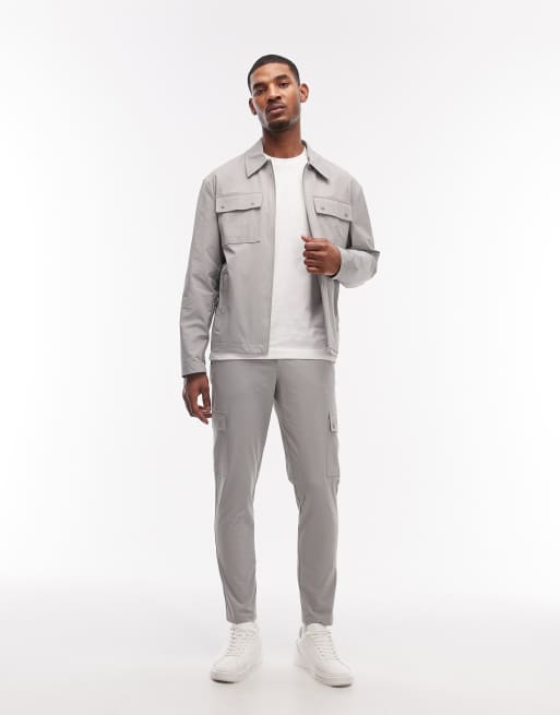 ASOS DESIGN - MotionMAX™ - Grå skjortejakke med firevejs-stretch - Del af sæt, 5 af 7
