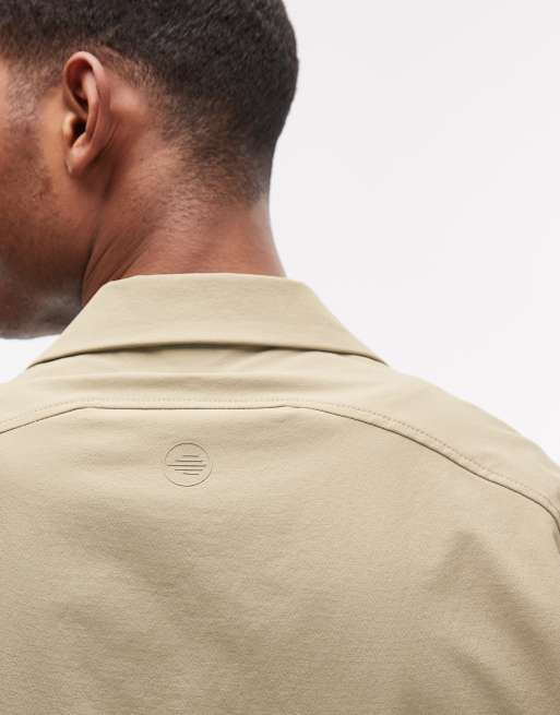 ASOS DESIGN – MotionMAX™ – Kakifärgad skjorta i oversize med fyrvägsstretch, 7 av 7