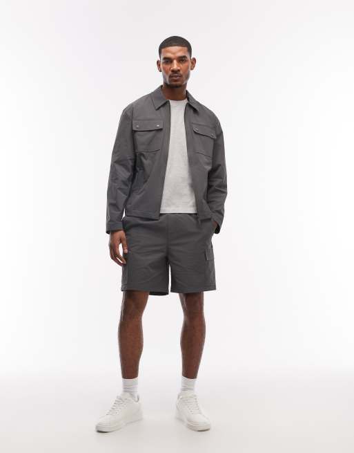 ASOS DESIGN - MotionMAX™ - Koksgrå skjortejakke med firevejs-stretch - Del af sæt, 5 af 7