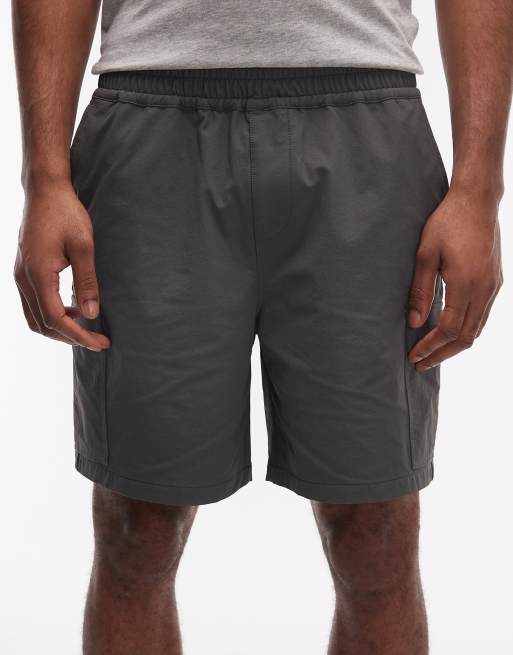 ASOS DESIGN - MotionMAX™ - Korte cargoshorts med firevejs-stretch i koksgrå - Del af sæt, 6 af 7