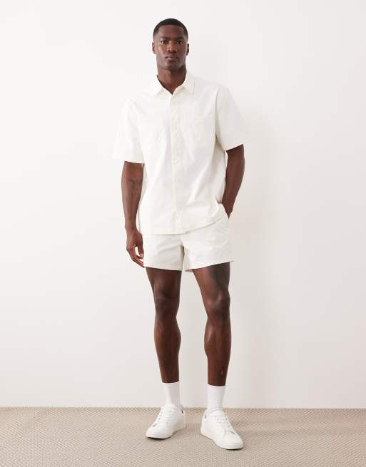 ASOS DESIGN - motionMAX - Korte nette short met stretch in wit, 3 van 7