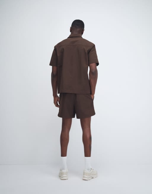 ASOS DESIGN - MotionMAX - Korte short met ronde zoom in bruin, 4 van 9