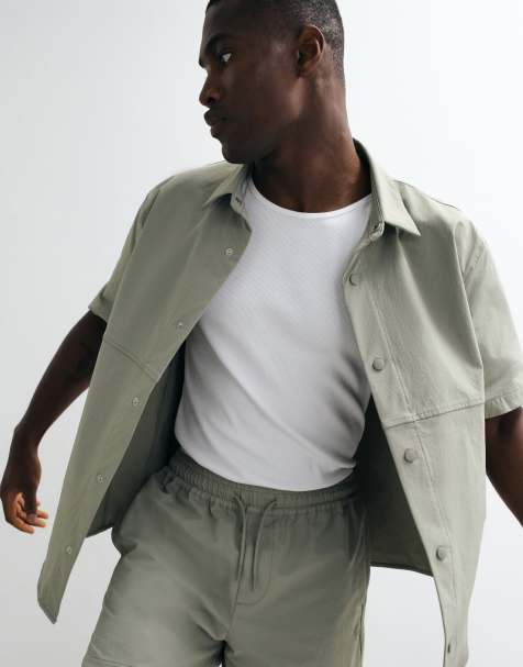 ASOS DESIGN - motionMAX - Pantalones muy cortos verde salvia con bajo redondeado - view 1