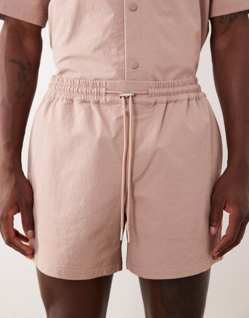 ASOS DESIGN – MotionMAX – Rosa finshorts i kortare längd med stretch, 4 av 7