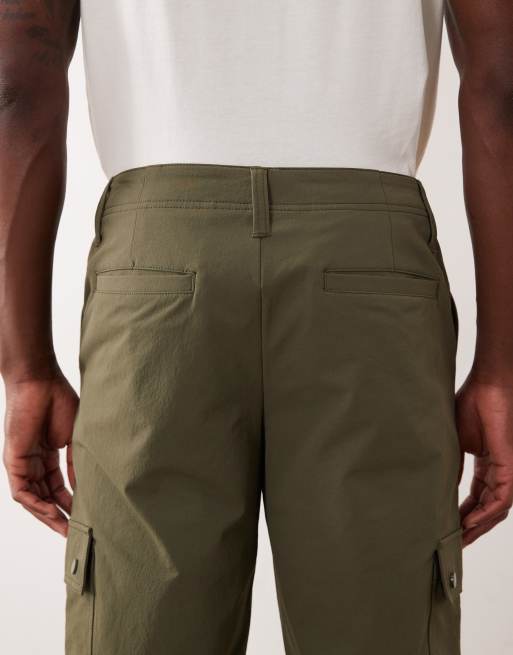 ASOS DESIGN – MotionMAX™ – Schmal zulaufende Cargohose in Khaki, 5 von 7
