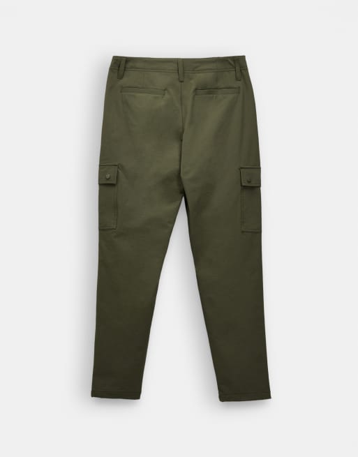 ASOS DESIGN – MotionMAX™ – Schmal zulaufende Cargohose in Khaki, 7 von 7