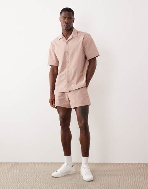 ASOS DESIGN - MotionMAX - Short court habillé en tissu stretch - Rose - view 1