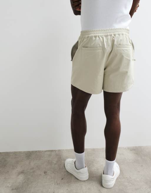 ASOS DESIGN - MotionMAX™ - Short d'ensemble court en tissu stretch multidirectionnel - Taupe, 3 de 5