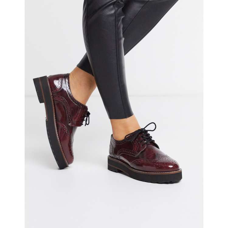 Asos manic hot sale flat brogues