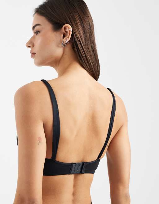 ASOS DESIGN moulded multiway underwired bra in black - BLACK, 2 of 4