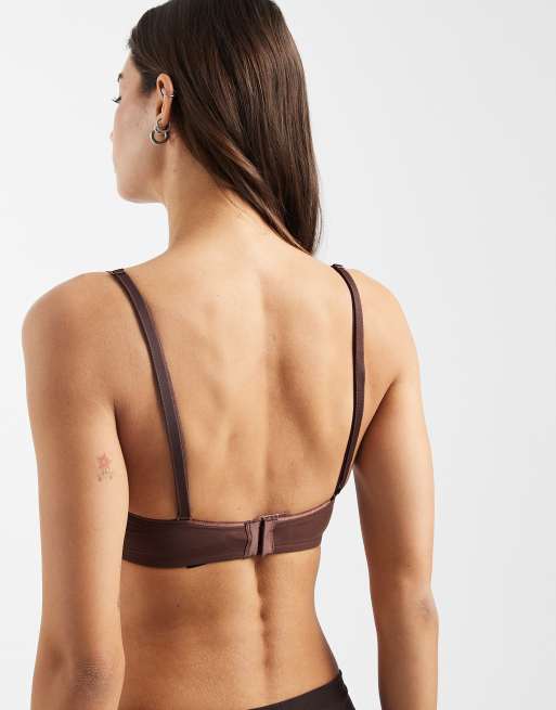 ASOS DESIGN moulded multiway underwired bra in brown - BROWN, 2 of 4