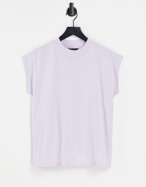 ASOS DESIGN - Mouwloos boxy T-shirt in lila