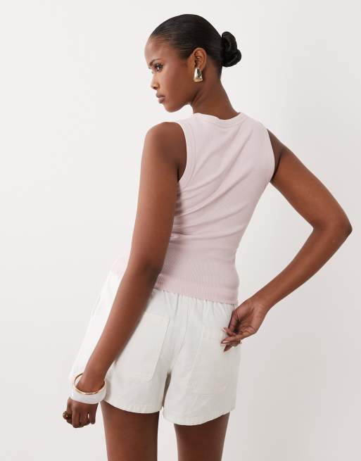 ASOS DESIGN - Mouwloos hemdje met knopen in lichtroze, 4 van 4
