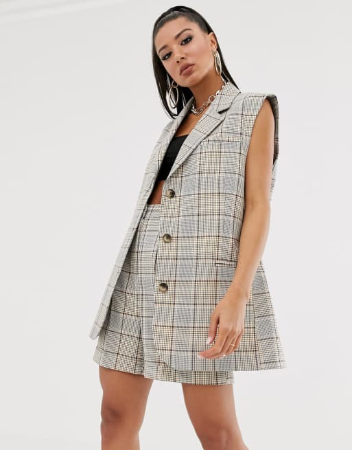 ASOS DESIGN - Mouwloos kostuum met ruiten, 2 van 3